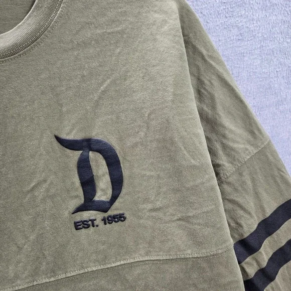 Disney Women Top Small Green Spirit Jersey Shirt Disneyland Resort Long Sleeve - Picture 4 of 9